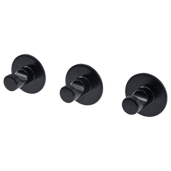 IKEA SKOGHALL Hook self-adhesive black