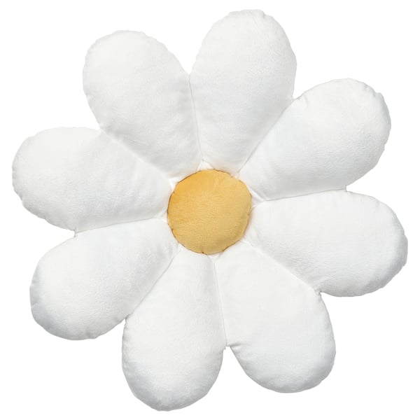 IKEA SKOGSDUVA Cushion flower-shaped/white 19 "