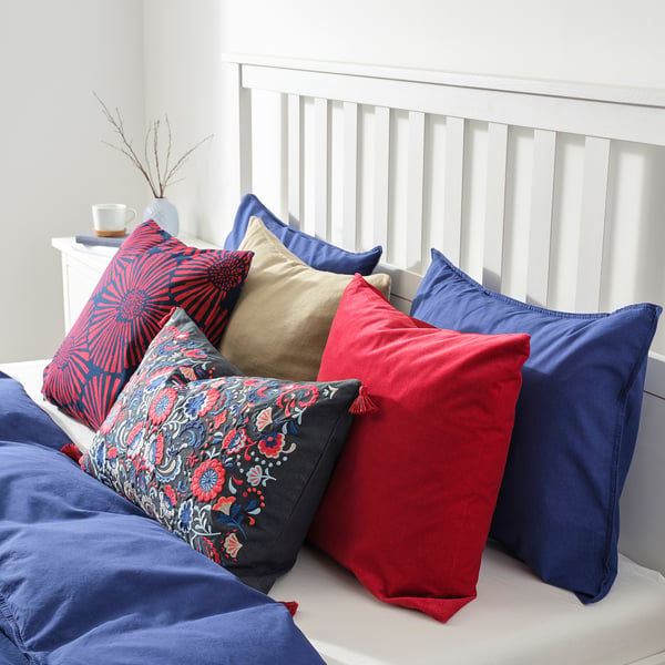 IKEA SKOGSKORN Cushion Dark Gray/multicolor 16x26 "