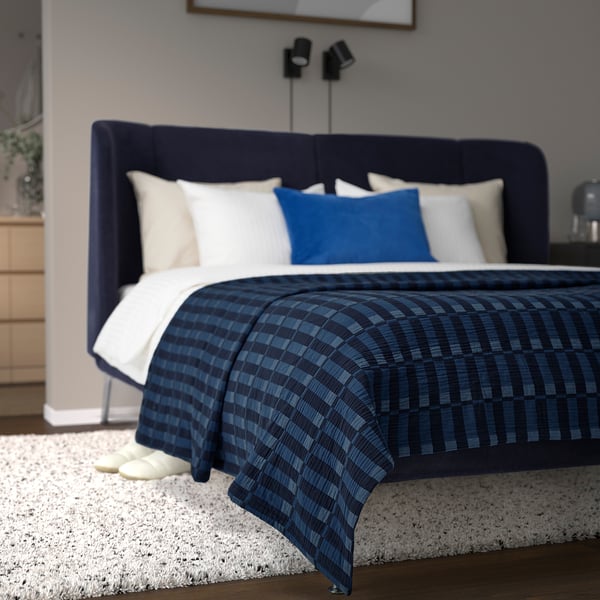 IKEA SKOGSKOVALL Bedspread Blue Full/Queen