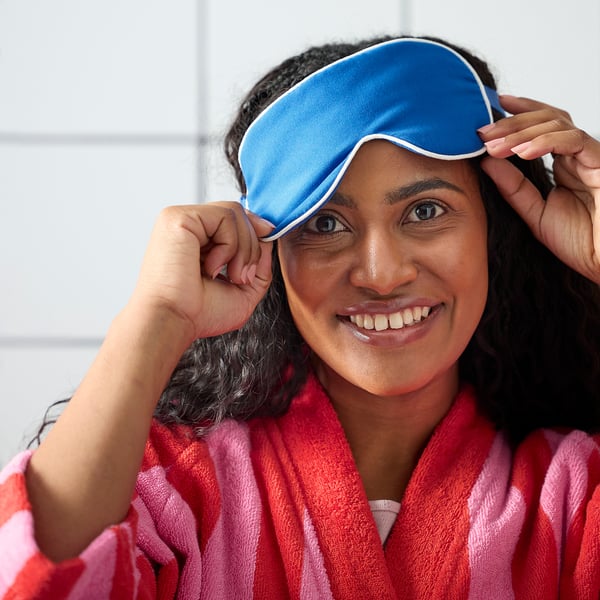 IKEA SKOGSSALLAT Eye Mask Blue