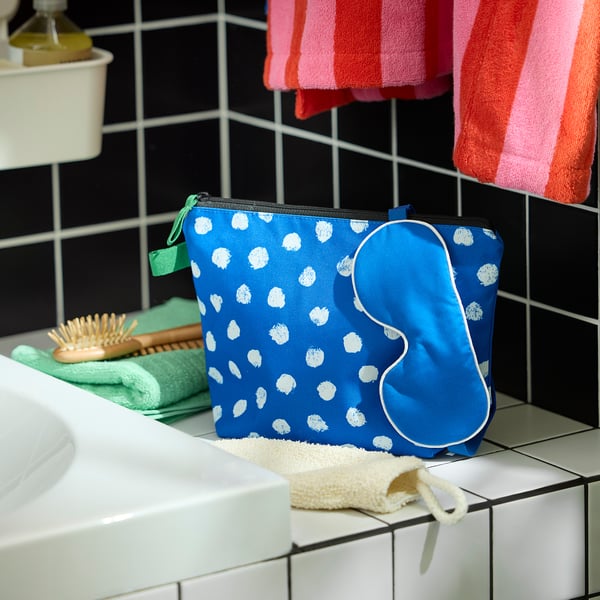 IKEA SKOGSSALLAT Eye Mask Blue
