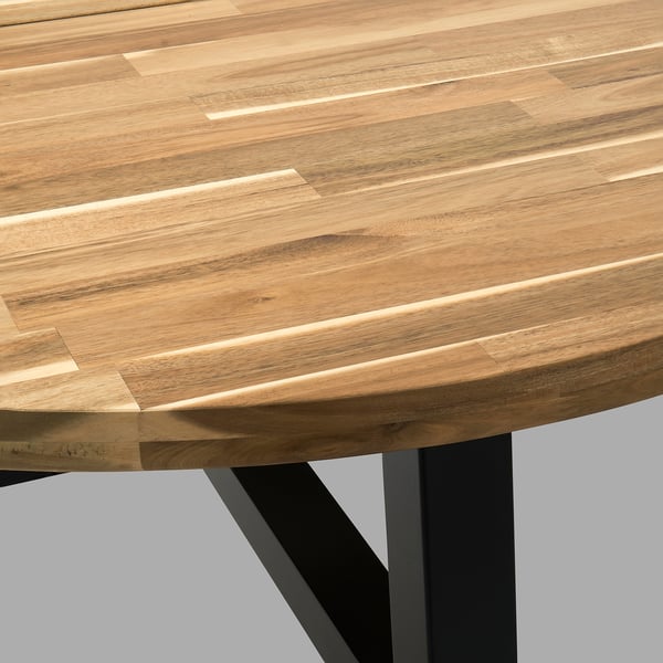 IKEA SKOGSTA Dining Table Acacia/black 47 1/4 "