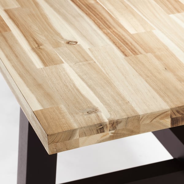 IKEA SKOGSTA Table Acacia/black 63x31 7/8x29 1/8 "
