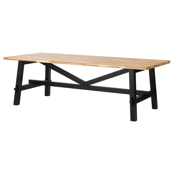 IKEA SKOGSTA Table acacia/black 63x31 7/8x29 1/8 "