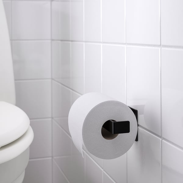 IKEA SKOGSVIKEN Toilet Roll Holder Black