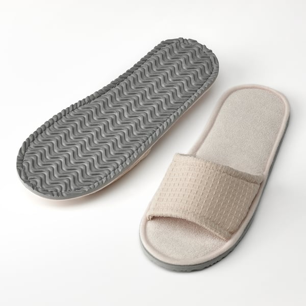 IKEA SKOVELSJÖN Slippers Beige S/M