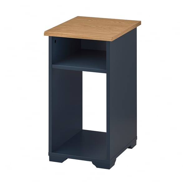 IKEA SKRUVBY Side table black-blue 15 3/4x12 5/8 "
