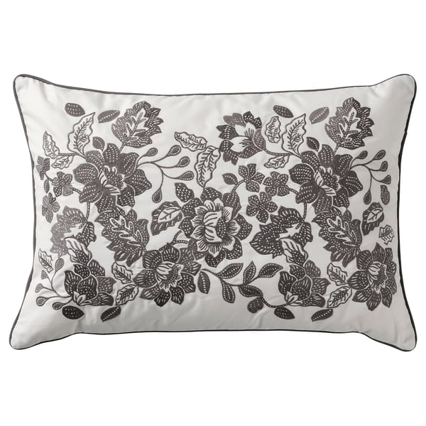IKEA SKUGGNÄVA Cushion white/gray 16x23 "