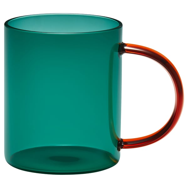 IKEA SKUGGSTUBB Mug mixed colors green/brown 14 oz