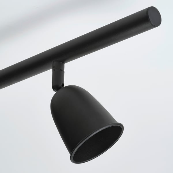 IKEA SKURUP Ceiling Track 3 Spotlights Black