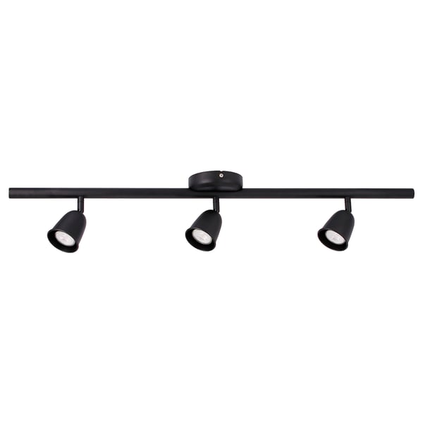 IKEA SKURUP Ceiling track 3 spotlights black