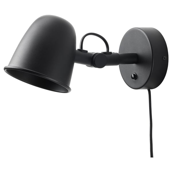 IKEA SKURUP Wall lamp black