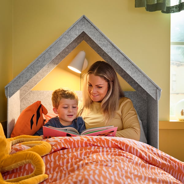 IKEA SLÄKT Bed Accessory House Shaped/gray
