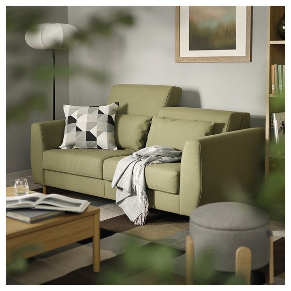 IKEA SLATORP Loveseat Vissle Yellow-green