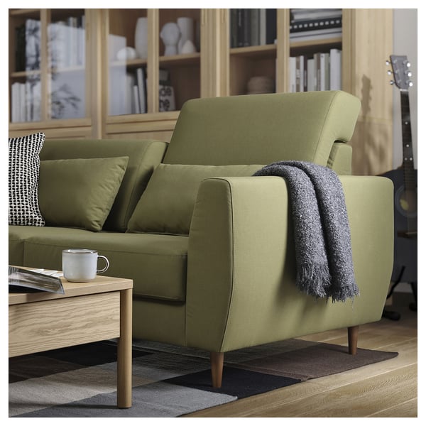 IKEA SLATORP Loveseat Vissle Yellow-green