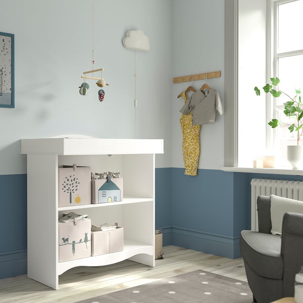 IKEA SMÅGÖRA Changing Table/bookshelf White