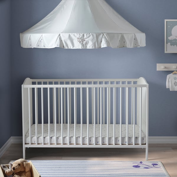 IKEA SMÅGÖRA Crib White 27 1/2x52 "