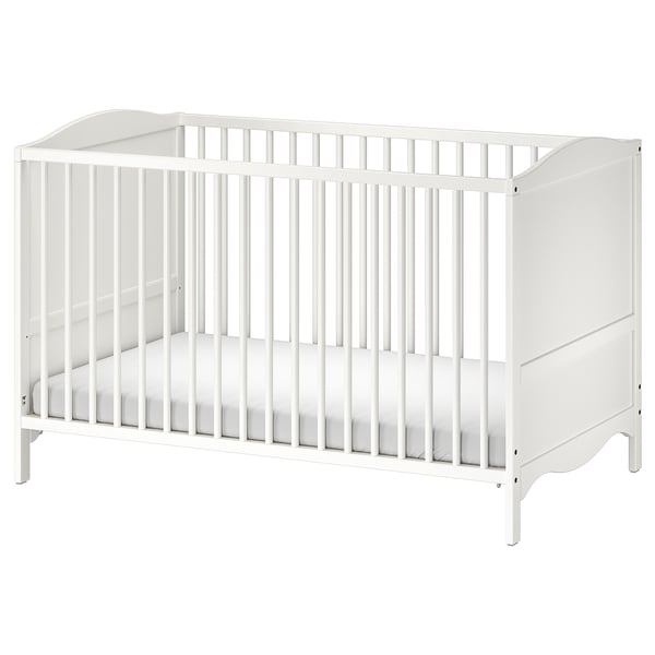 IKEA SMÅGÖRA Crib white 27 1/2x52 "