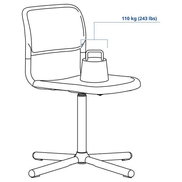 IKEA SMÄLLEN Swivel Chair Black