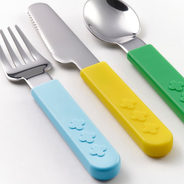 IKEA SMASKA 3-piece Flatware Set Mixed Colors