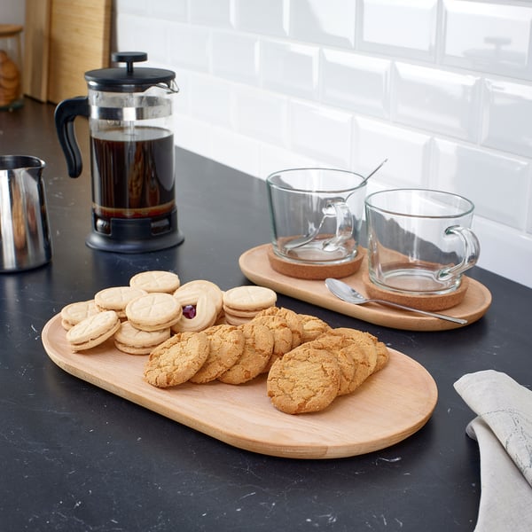 IKEA SMÖRLING Serving Tray Set Of 2 Beech