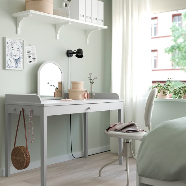 IKEA SMYGA Desk Light Gray 48x23 5/8 "