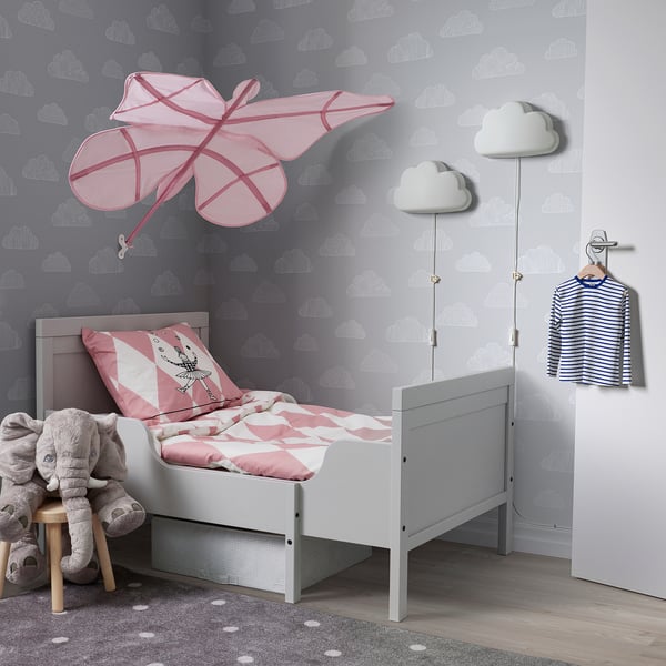IKEA SNÖFINK Bed Canopy Butterfly/pink