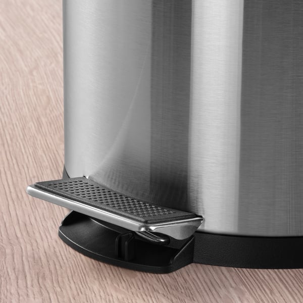 IKEA SNÖRPA Pedal Bin Stainless Steel 1 Gallon