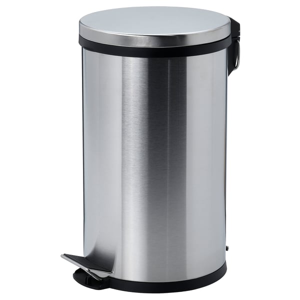 IKEA SNÖRPA Pedal bin stainless steel 1 gallon
