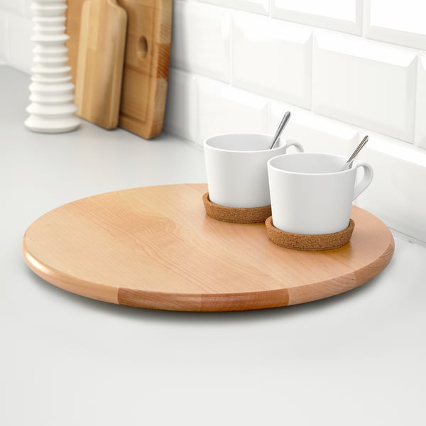 IKEA SNUDDA Lazy Susan Rubberwood 15 "