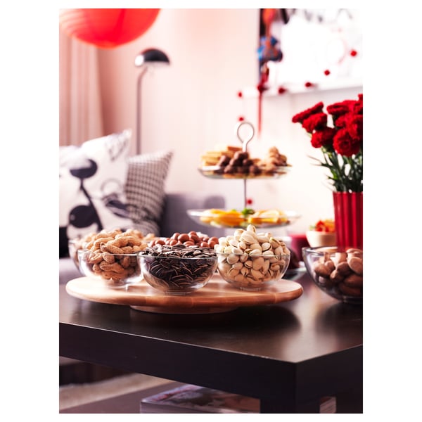 IKEA SNUDDA Lazy Susan Rubberwood 15 "