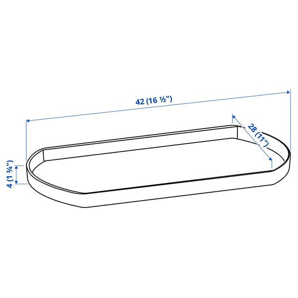 IKEA SNURRAD Lazy Susan Clear
