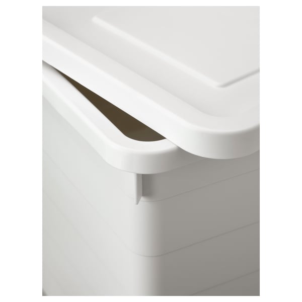 IKEA SOCKERBIT Box With Lid White 15x20x11 ¾ "