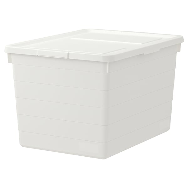 IKEA SOCKERBIT Box with lid white 15x20x11 ¾ "