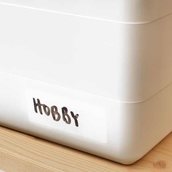 IKEA SOCKERBIT Box With Lid White 15x9 ¾x6 "