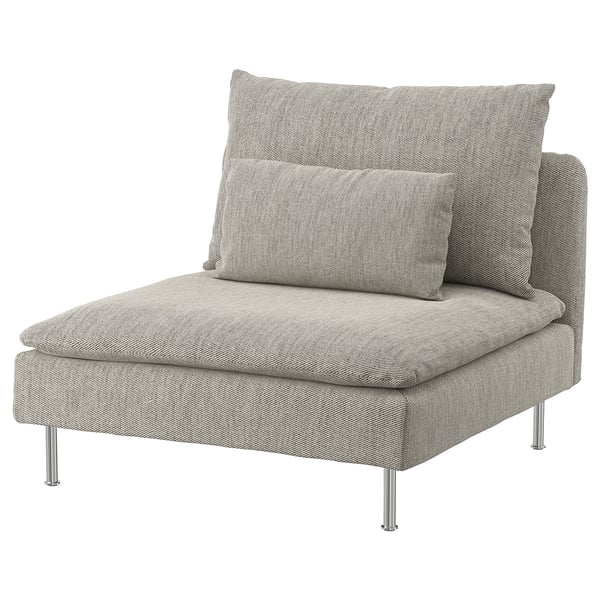 IKEA SÖDERHAMN 1-seat section Viarp beige/brown