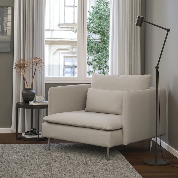 IKEA SÖDERHAMN Armchair Fridtuna Light Beige