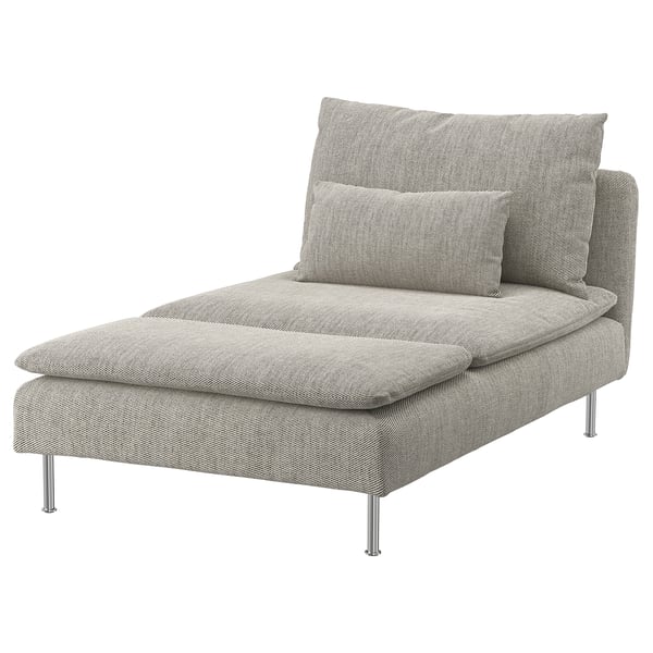 IKEA SÖDERHAMN Chaise Viarp beige/brown