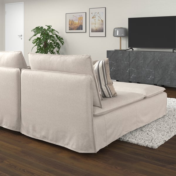 IKEA SÖDERHAMN Sectional 3 Seat Gransel Natural