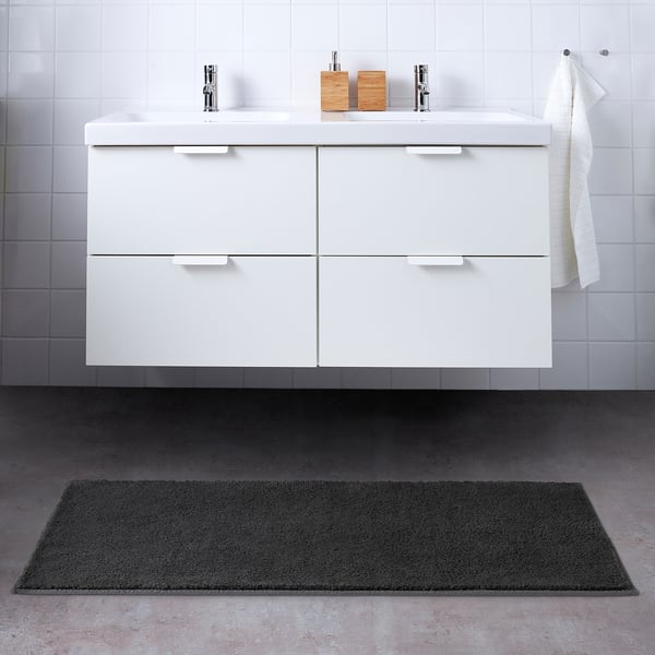 IKEA SÖDERSJÖN Bath Mat Dark Gray 24x47 "