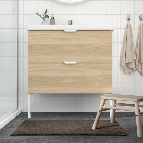 IKEA SÖDERSJÖN Bath Mat Gray-brown 20x31 "