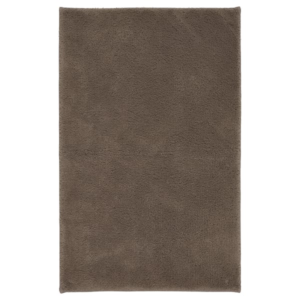 IKEA SÖDERSJÖN Bath mat gray-brown 20x31 "