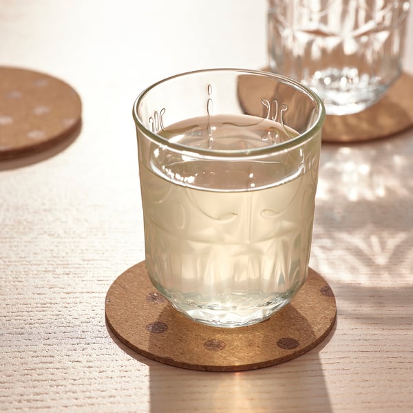IKEA SOLABBORRE Coaster Cork/dotted 4 "