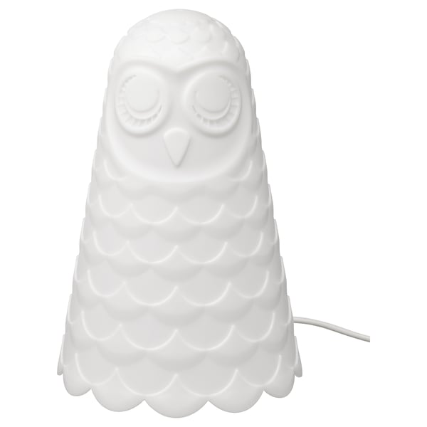IKEA SOLBO Table lamp white/owl 9 "