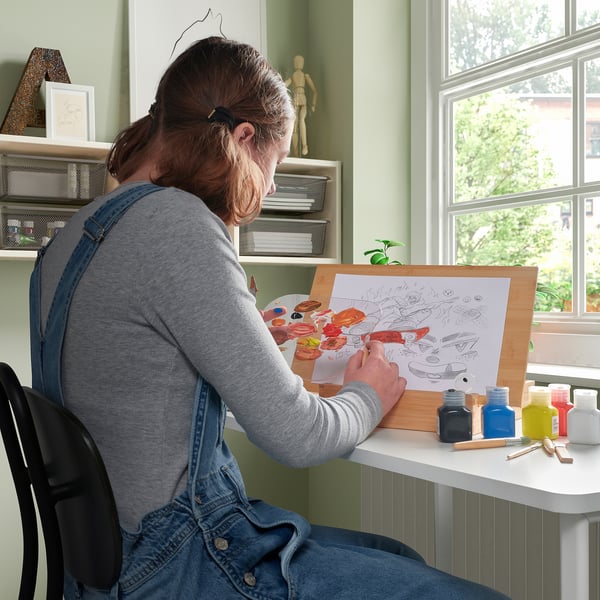 IKEA SOLFÅGEL 3-piece Easel And Accessories Set
