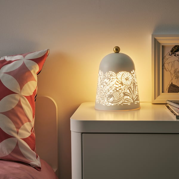 IKEA SOLSKUR LED Table Lamp White/brass Color