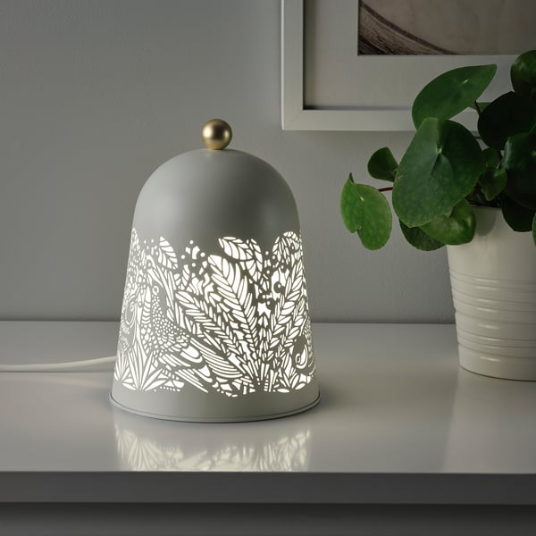 IKEA SOLSKUR LED Table Lamp White/brass Color