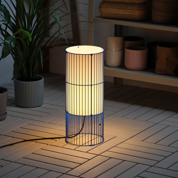 IKEA SOLVINDEN Pendant Lamp Blue 18 7/8 "