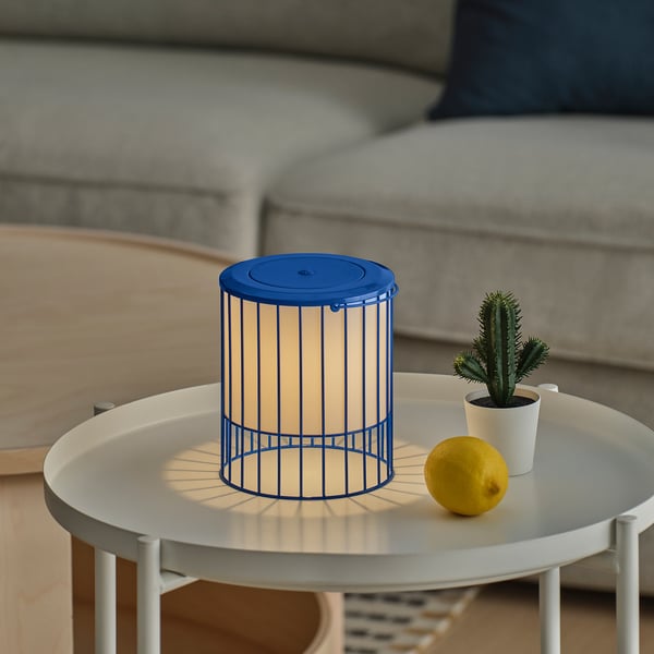 IKEA SOLVINDEN Table Lamp Blue 5 7/8 "